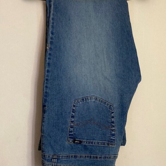 Riders by Lee Embroidered Floral Bootcut Jeans SZ 16M Rhinestone Y2K Western - Picture 9 of 13